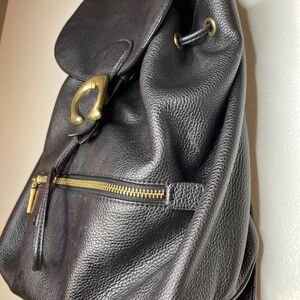 coach pebbled leather Evie backpack